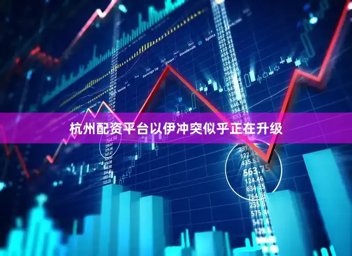 杭州配资平台以伊冲突似乎正在升级