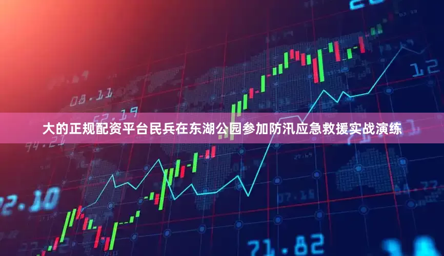 大的正规配资平台民兵在东湖公园参加防汛应急救援实战演练